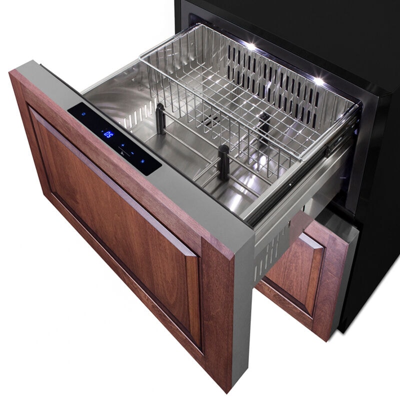 Summit 24 in. 3.7 cu. ft. Drawer Compact Freezer with Digital Control - Custom Panel Ready, , hires