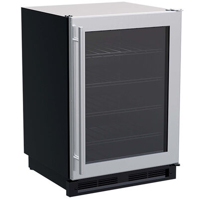 Marvel Classic Collection 24 in. Undercounter Wine Cooler with Glass Racks, Single Temperature Zone & 38 Bottle Capacity - Stainless Steel | MLWC024SG01A