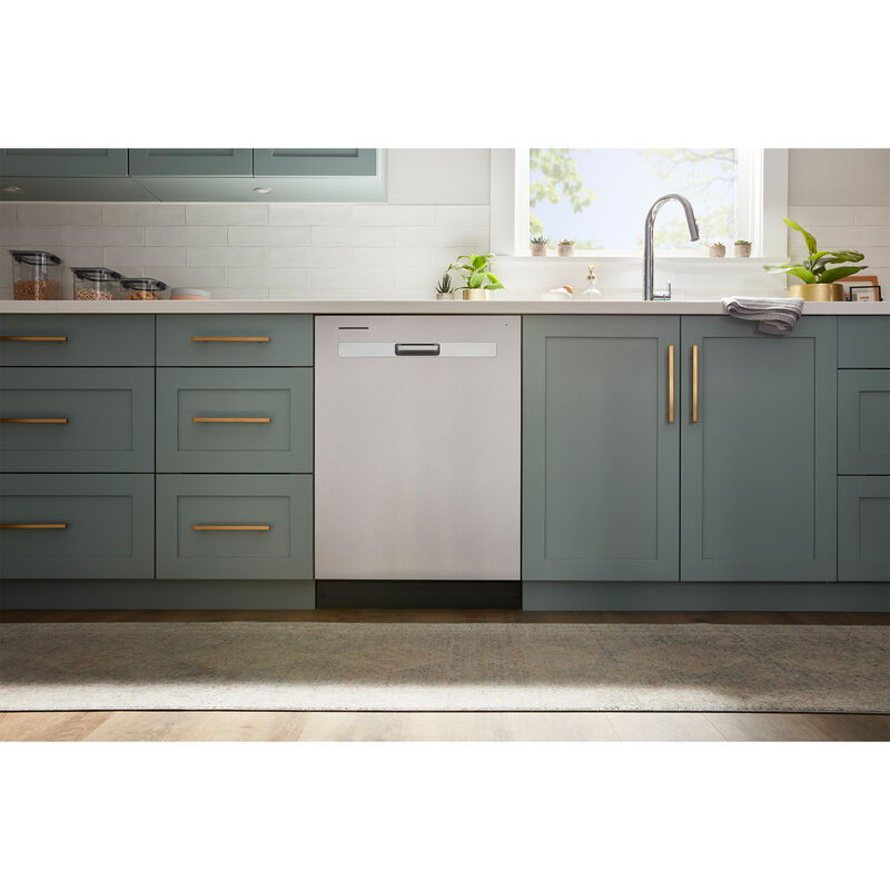 Whirlpool 24 in. Top Control Dishwasher with 55 dBa Sound Level & Pocket - Stainless Steel, Stainless Steel, hires