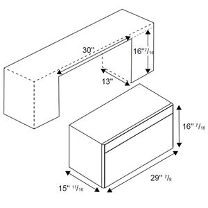 Bertazzoni Professional Series 30 in. 1.9 cu. ft. 1000W Over-the-Range Microwave with 300 CFM & Sensor Cooking - Stainless Steel, , hires
