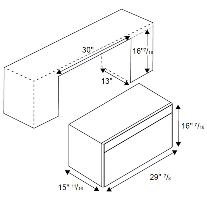Bertazzoni Professional Series 30 in. 1.9 cu. ft. 1000W Over-the-Range Microwave with 300 CFM & Sensor Cooking - Stainless Steel, , hires