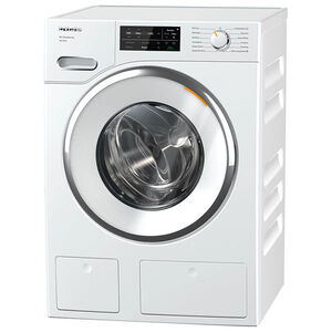 Miele TwinDos 24 in. 2.26 cu. ft. Smart Stackable Front Load Washer with Sanitize Cycle & Steam Cycle - Lotus White, , hires