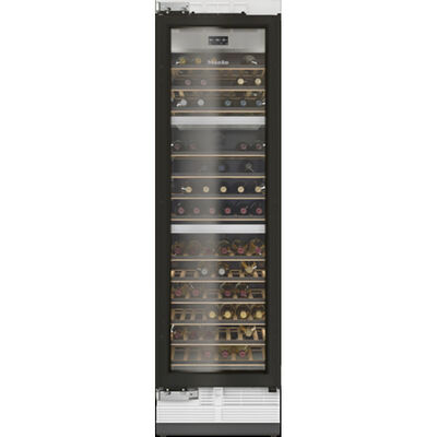 Miele MasterCool Series 24 in. Built-In Wine Coolers with Tri-Zone & 104 Bottle Capacity Left Hinged - Custom Panel Ready | KWT2612VI