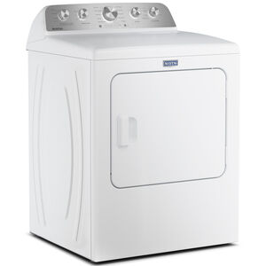 Maytag Pet Pro 29 in. 7.0 cu. ft. Gas Dryer with Sensor Dry & Steam Cycle - White, White, hires