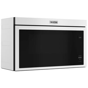 Maytag 30 in. 1.1 cu. ft. Over-the-Range Microwave with 10 Power Levels, 300 CFM & Sensor Cooking Controls - White, , hires