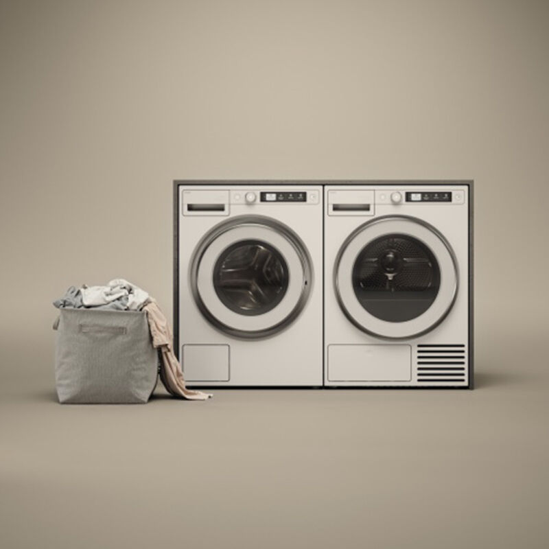 Asko 5-Series 24 in. 5.2 cu. ft. Smart Stackable Ventless Electric Dryer with Heat Pump & Sensor Dry - White, White, hires