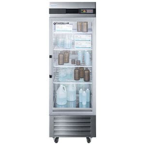 Summit 28 in. 23.0 cu. ft. Left-Hinged Freezerless Refrigerator for Pharmacy Use - Stainless Steel, , hires
