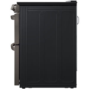 LG InstaView 30 in. 7.3 cu. ft. Smart Air Fry True European Convection Double Oven Slide-In Electric Range with Smoothtop Burners - PrintProof Black Stainless Steel, PrintProof Black Stainless Steel, hires