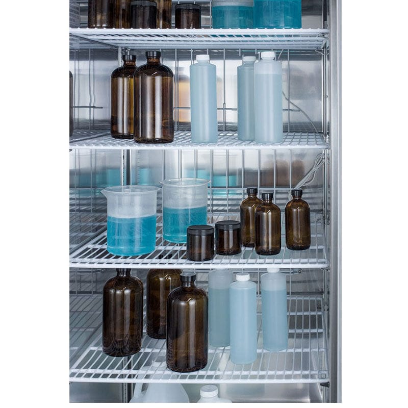 Summit 28 in. 23.0 cu. ft. Left-Hinged Freezerless Refrigerator for Pharmacy Use - Stainless Steel, , hires