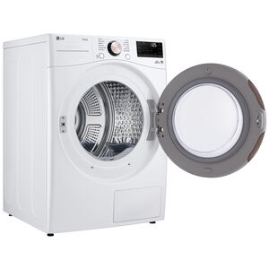LG 27 in. 7.8 cu. ft. Smart Stackable Ventless Electric Dryer with Dual Inverter Heat Pump & AI Sensor Dry - White, , hires