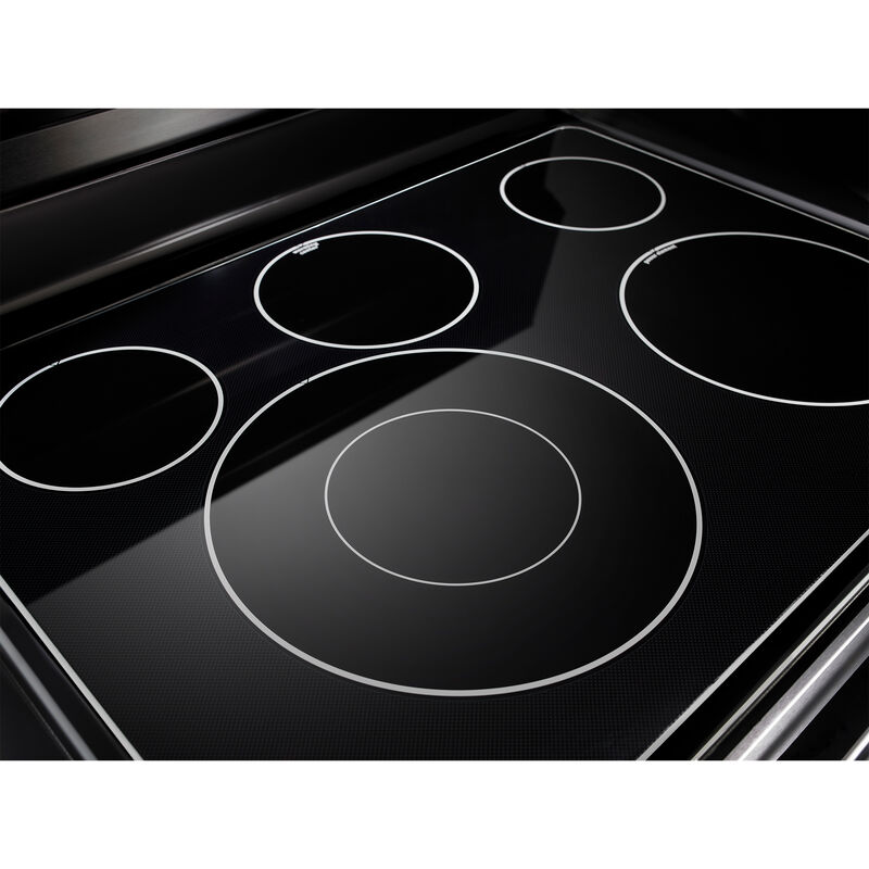 Maytag 30 in. 6.7 cu. ft. True European Convection Double Oven Electric Range with Radiant Burners - Fingerprint Resistant Stainless, , hires