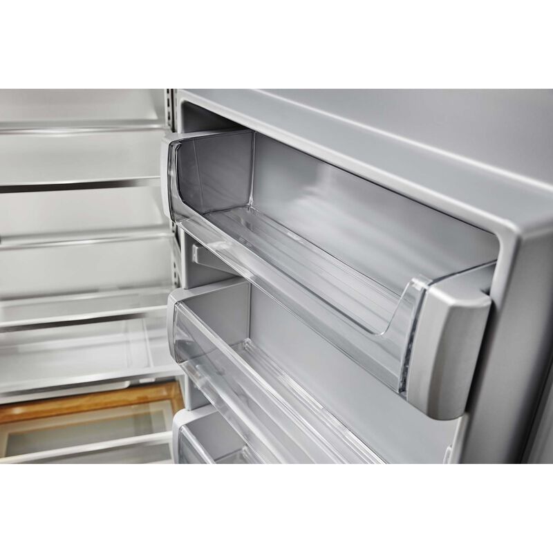 KitchenAid 48 in. 29.4 cu. ft. Built-In Counter Depth Side by Side Refrigerator with Ice & Water Dispenser - Stainless Steel with PrintShield Finish, Stainless Steel with PrintShield Finish, hires