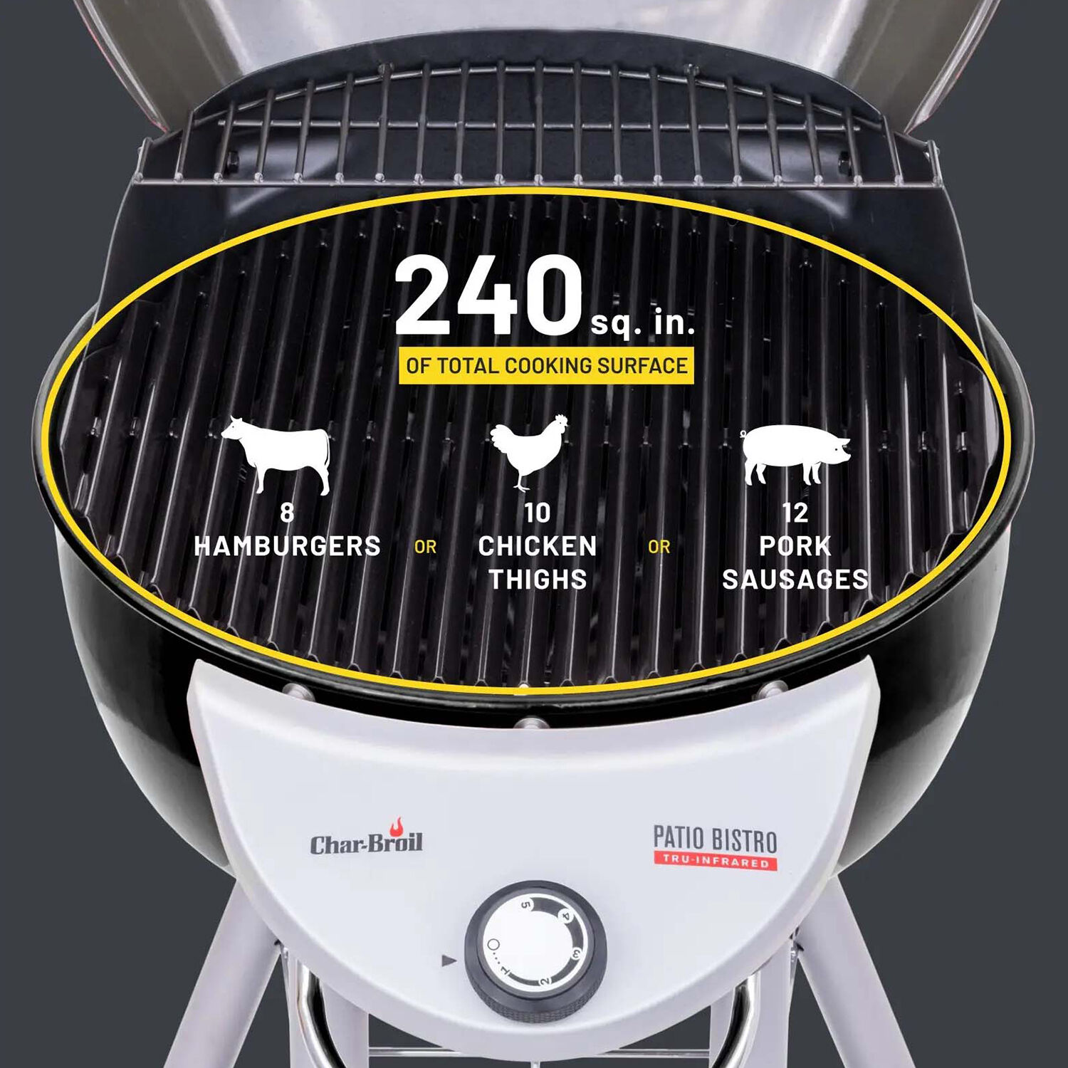 Char Broil Patio Bistro Tru Infrared Electric Grill Black