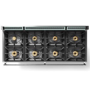 Viking Tuscany Series 66 in. 7.6 cu. ft. True European Convection Double Oven Dual Fuel Range with 8 Sealed Burners - Splash, , hires