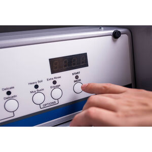 Crossover Commercial Laundry 27 in. 2.9 cu. ft. Top Load Washer with Coin Operation & OPL/Card Ready - Silver, Silver, hires