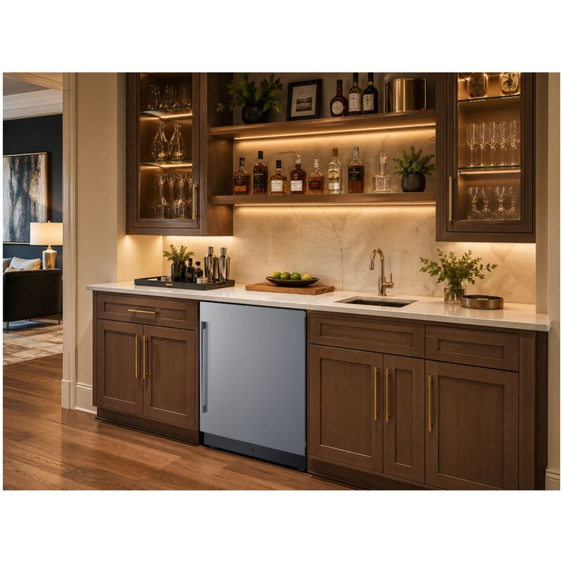 Summit 24 in. 3.2 cu. ft. Undercounter Refrigerator - Stainless Steel, , hires