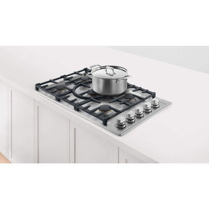 Fisher & Paykel Series 7 36 in. 5-Burner Natural Gas Cooktop with Simmer Burner & Power Burner - Stainless Steel, , hires