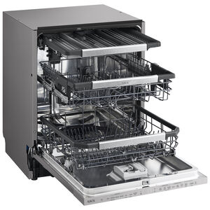 SKS 24 in. Top Control Flush-Mount Smart Dishwasher with 44 dBa Sound Level & 3rd-Rack - Custom Panel Ready, , hires