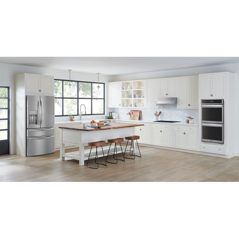 Frigidaire Gallery 27 in. 7.6 cu. ft. Top Control SteamElectric Double Wall Oven with True European Convection - Stainless Steel, Stainless Steel, hires