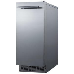 Summit 15 in. Built-In Undercounter Outdoor Commercial-Use Ice Maker with 26 lb. Ice Storage & Auto-Defrost - Stainless Steel, , hires