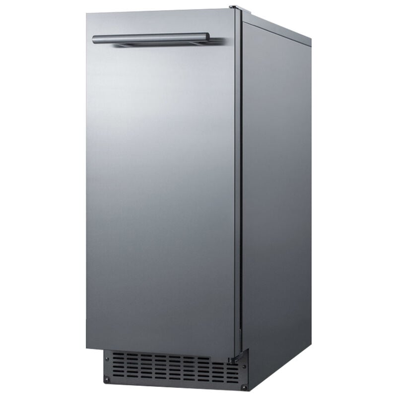 Summit 15 in. Built-In Undercounter Outdoor Commercial-Use Ice Maker with 26 lb. Ice Storage & Auto-Defrost - Stainless Steel, , hires