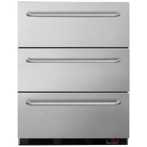 Summit Medical 24 in. 3.2 cu. ft. Drawer Compact Freezer with Digital Control - Stainless Steel, , hires
