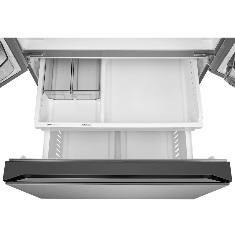 Midea 36 in. 26.5 cu. ft. Smart Counter Depth French Door Refrigerator with Internal Water Autofill Pitcher - Stainless Steel, , hires