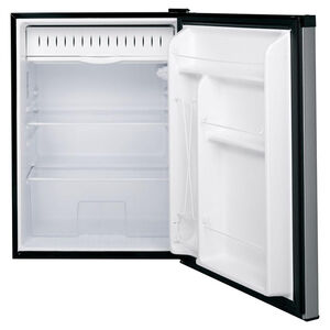 GE 24 in. 5.6 cu. ft. Mini Fridge with Freezer Compartment - Stainless Steel, Stainless Steel, hires