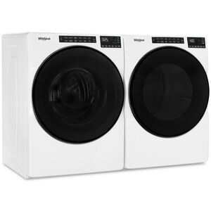Whirlpool 27 in. 7.4 cu. ft. Front Loading Gas Dryer with 37 Dryer Programs, 7 Dry Options, Sanitize Cycle, Wrinkle Care & Sensor Dry - White, White, hires