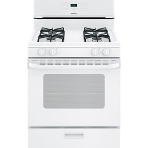 Hotpoint 30 in. 4.8 cu. ft. Gas Range with 4 Sealed Burners - White, , hires