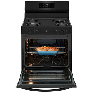 Frigidaire 30 in. 5.3 cu. ft. Electric Range with Coil Burners - Black, Black, hires