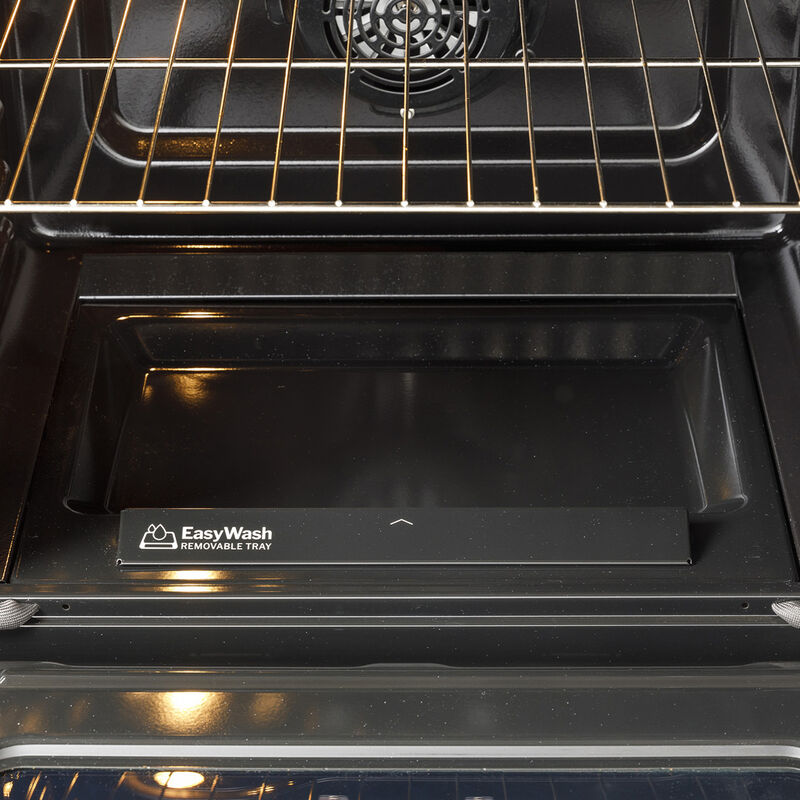 GE 30 in. 5.3 cu. ft. Smart Air Fry Standard Convection Gas Range with 5 Sealed Burners & Griddle - Stainless Steel, Stainless Steel, hires