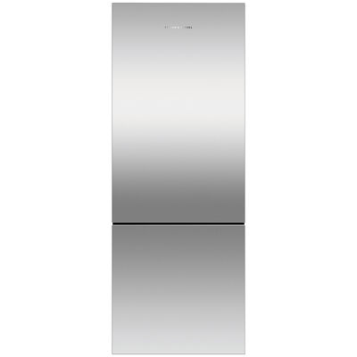 Fisher & Paykel Series 5 25 in. 13.5 cu. ft. Left-Hinged Smart Counter Depth Bottom Freezer Refrigerator - Stainless Steel | RF135BLPX6N