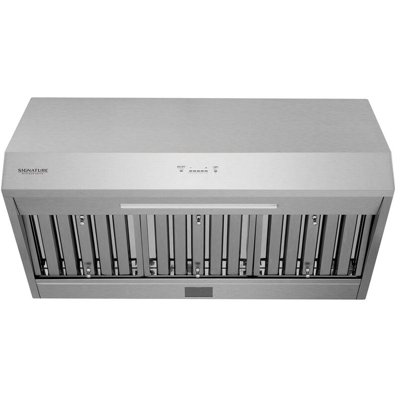Signature Kitchen Suite 36 in. Smart Ducted Canopy Pro Style Style Range Hood with 650 CFM, 5 Fan Speeds & 1 LED Light - Stainless Steel, , hires
