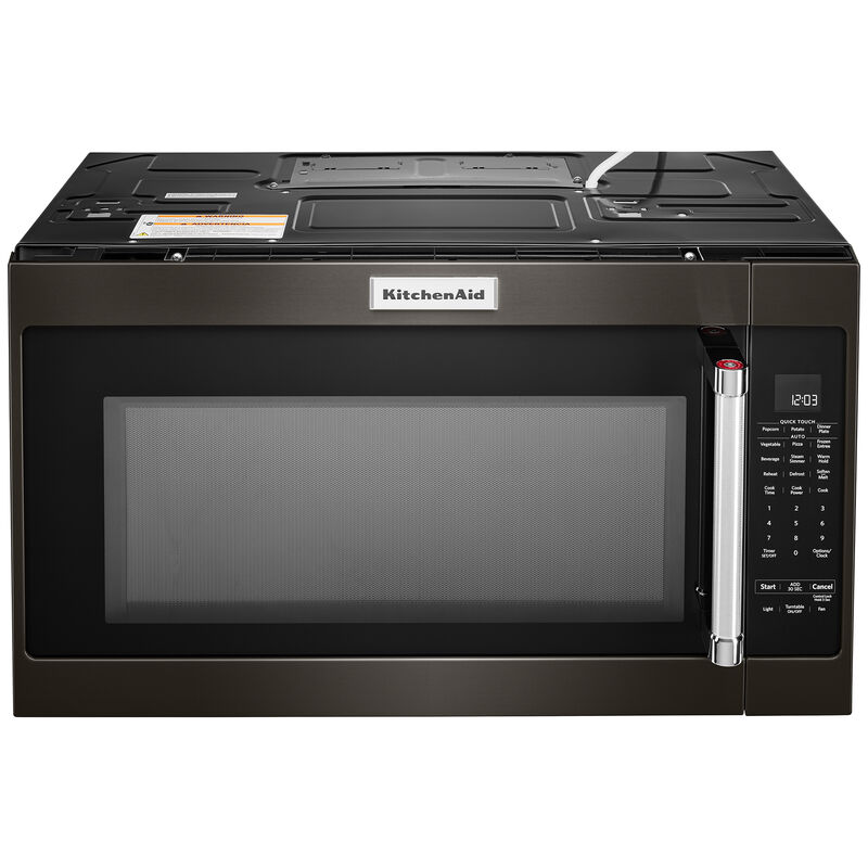 KitchenAid 30 1.1 Cu. Ft. Over-the-Range Microwave with 10 Power Levels,  500 CFM & Sensor Cooking Controls - Black Stainless Steel with PrintShield  Finish