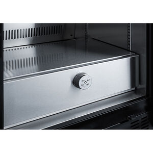 Summit 24" Built-In 5.0 Cu. Ft. Compact Beverage Center with Adjustable Shelves & Digital Control - Black, , hires