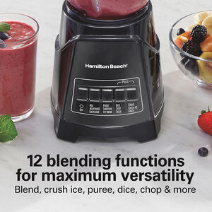 Hamilton Beach Power Elite Blender with 40 oz. Glass Jar, , hires