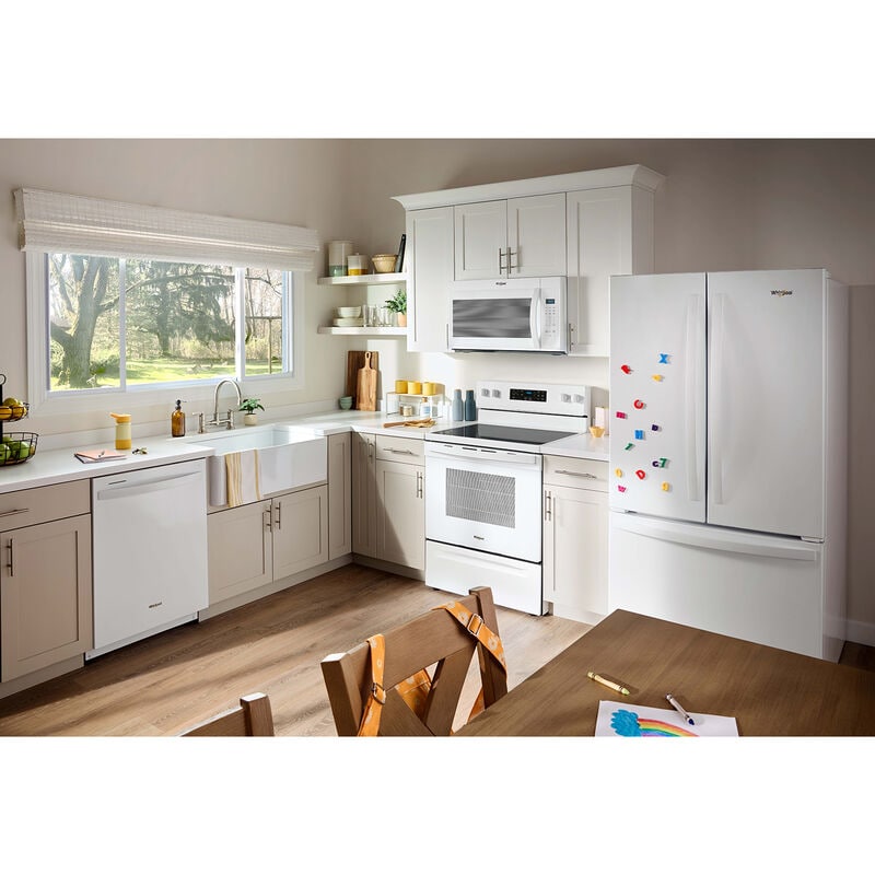 Whirlpool 30 in. 1.7 cu. ft. Over-the-Range Microwave with 300 CFM - White, White, hires