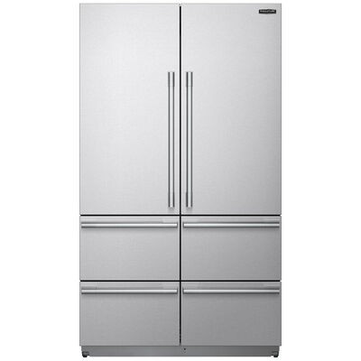 Signature Kitchen Suite 48 in. Built-In 26.0 cu. ft. Smart Counter Depth 6-Door French Door Refrigerator with Internal Water Dispenser - Custom Panel Ready | SKSFD4826P