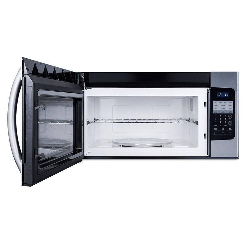Summit 30 in. 1.6 cu. ft. 1000W Over-the-Range Microwave with 265 CFM - Stainless Steel, , hires