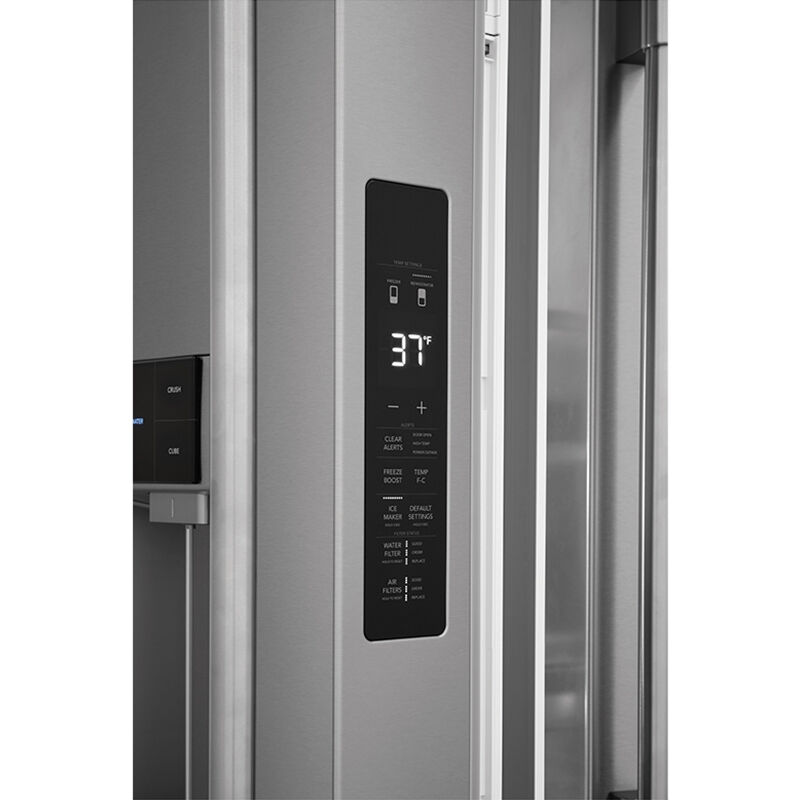 Frigidaire Professional 36 in. 21.4 cu. ft. Counter Depth 4-Door French Door Refrigerator with Ice & Water Dispenser - Stainless Steel, , hires
