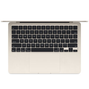 Apple MacBook Air (2025) 13.6 in. Notebook with Apple Intelligence, Apple M4 10-Core CPU, 10-Core GPU, 16 GB RAM, 512 GB SSD, up to 18 Hrs. of Battery Life & Mac OS - Starlight, , hires