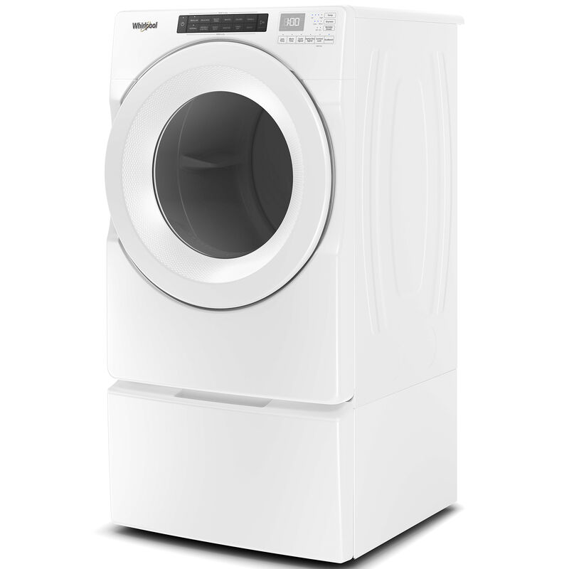 Whirlpool 27 in. 7.4 cu. ft. Stackable Long Vent Gas Dryer with Intuitive Controls, Sanitize Cycle & Sensor Dry - White, , hires