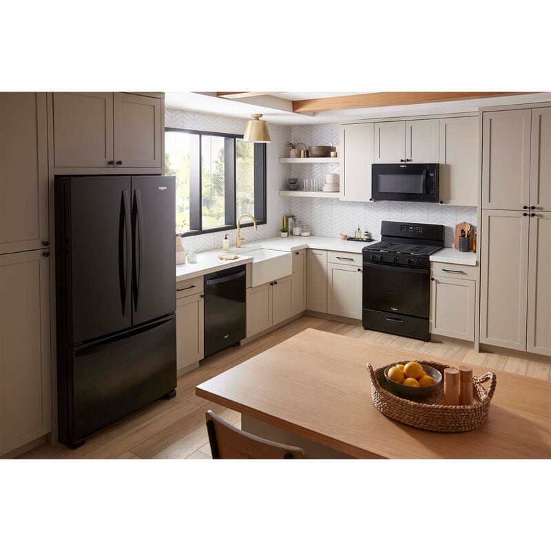 Whirlpool 30 in. 5.1 cu. ft. Gas Range with 5 Sealed Burners - Black, Black, hires