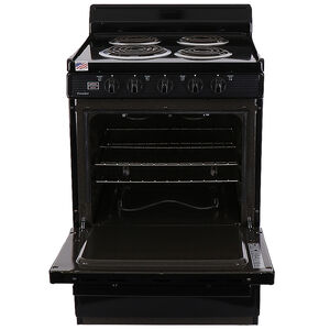 Premier 24 in. 3 cu. ft. Electric Range with Coil Burners - Black, , hires