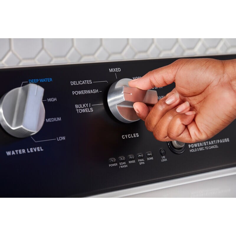 Maytag 27 in. 3.5 cu. ft. Top Load Washer with Agitator - White, , hires