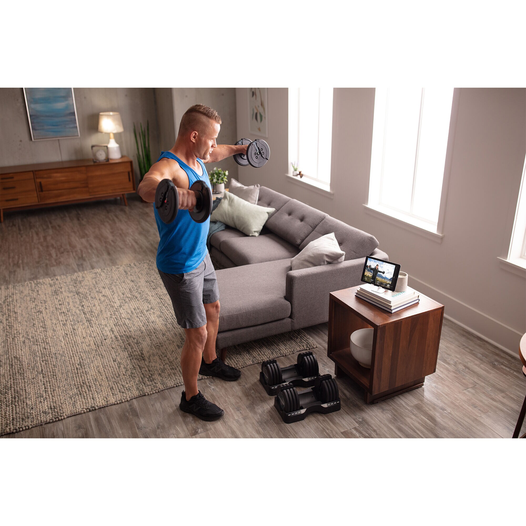 Pro Form Rapid Strike 50lb. Adjustable Dumbbell Set P.C. Richard
