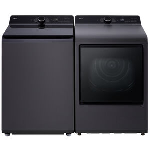 LG 27 in. 7.3 cu. ft. Smart Ventless Electric Dryer with Heat Pump & Sensor Dry - Matte Black, Matte Black, hires