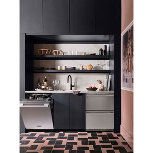 Signature Kitchen Suite 24 in. Top Control Smart Dishwasher with 40 dBa Sound Level, 3rd-Rack & Hybrid Condensing Drying - Stainless Steel, , hires