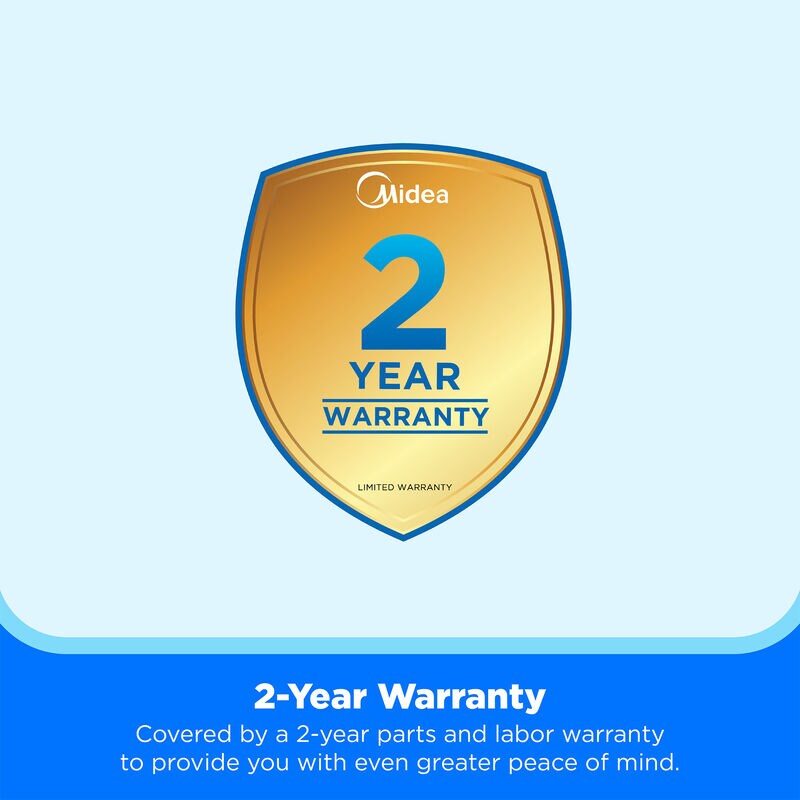 Midea QB Series 10,000 BTU 115V U-Shaped Smart Energy Star Window Air Conditioner with Inverter, 3 Fan Speeds, Sleep Mode & Remote Control - White, , hires